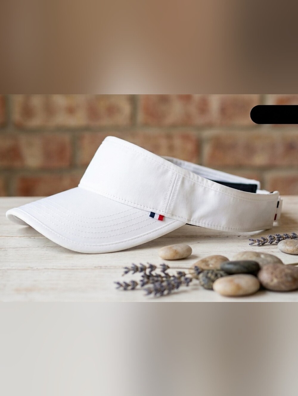 Cremieux Men's Blue Label French Inspired White Visor Hat